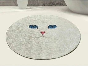 Covoras baie BLUE EYES DJT, 100x100 cm, forma rotunda, poliester, mult
