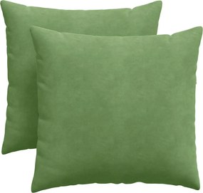 vidaXL Perne pentru canapea 2 pcs Verde deschis 45 x 45 cm