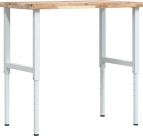 vidaXL Banc lucru 100x60x(73-99,5) cm lemn masiv acacia dreptunghiular
