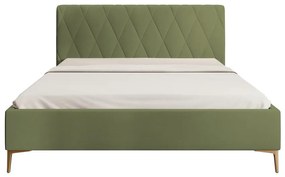 Pat matrimonial 180 cm Tikka 180  (măslin + auriu). 1099423