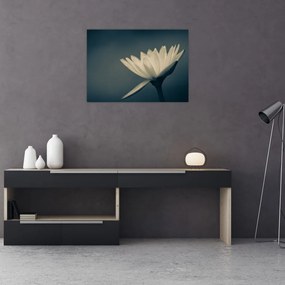 Tablou pe sticlă cu flori (70x50 cm)