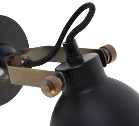 Aplică industrială neagră cu auriu reglabil - Liko