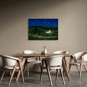 Tablou pe sticlă - Cer căzător (70x50 cm)