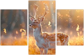 Tablou - Cerb în câmp (90x60 cm)