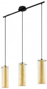 Suspensie moderna 3 becuri E27 3X60W PINTO GOLD 97652 Eglo