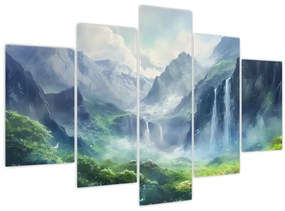 Tablou - Valea cascadelor (150x105 cm)