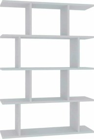 Biblioteca HARMON, alb, PAL melaminat, 90x25x127 cm