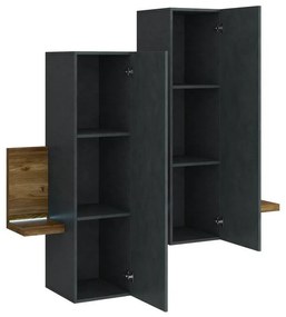 Dulap de perete Bilsby Typ 04 (molid + gri). 1030340