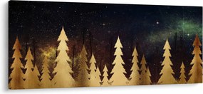 Tablou - Noapte de aur (120x50 cm)