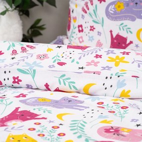 Lenjerie de pat din bumbac pentru copii 4Home Playful Paws, 140 x 200 cm, 70 x 90 cm