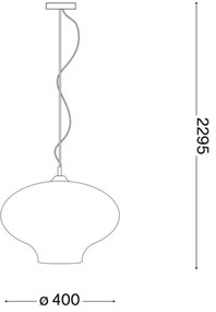 Ideal lux - Lustră pe cablu 1xE27/60W/230V