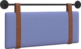vidaXL Cap de pat suspendat Albastru Jeans 110 x 55 x 5 cm PU antic