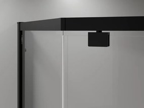 Mexen Exo-R cabină de duș pentagonală cu deschidere 90 x 90 cm, transparentă, neagră - 812-090-090-70-00