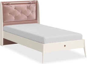 Pat 100x200 cm modern pentru fete cu tablie tapitata ,   Colectia Elegance