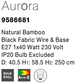 Lustra boho style design natural Aurora natur NVL-9586681