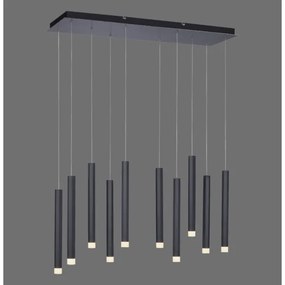 Lustră LED pe cablu 10xLED/4,8W/230V neagră Leuchten Direkt 15206-18