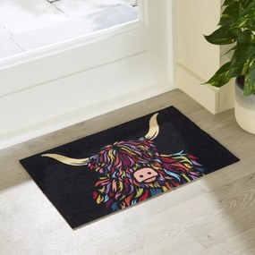 Covoraș de intrare 40x60 cm Highland Cow – Artsy Doormats