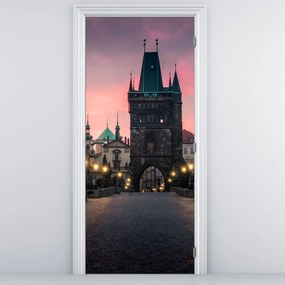 Fototapet pentru ușă - Pe podul Karol (95x205cm)