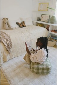 Fotoliu puf pentru copii verde Vichy – Lorena Canals