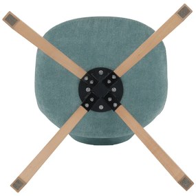 Scaun, material textil verde mentol/lemn fag, SABRA