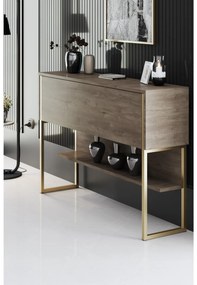 Măsuță consolă Luna 4 (auriu + Nuc) . 1102309
