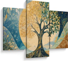 Tablou – Arborele vieții în lună (90x60 cm)