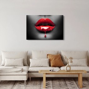 Tablou cu buze de femeie (90x60 cm)