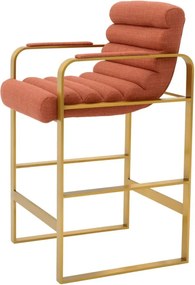 Scaun de bar elegant design LUX Counter Olsen, scalea orange