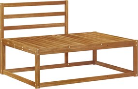 vidaXL Canapea de exterior cu braț final natural 115 x 83 x 73 cm