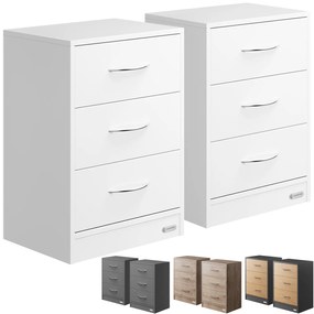 Deuba Set 2 noptiere Eloise 54x39x28 cm - alb