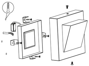 Eglo 94114 - Corp de iluminat LED exterior GALARY 1 1xLED/3,7W/230V