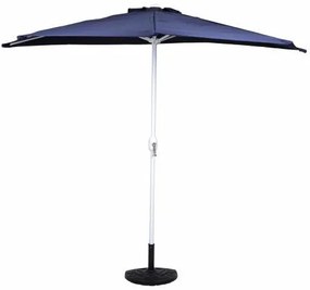 Umbrelă semicirculară de grădină ,incl. accesorii - albastru