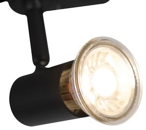 Lampă pe șină trifazată neagră - Jeany