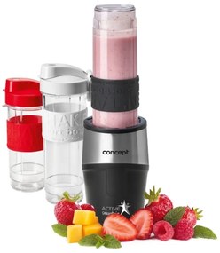 Blender cu accesorii Concept SM3385 ACTIVE SMOOTHIE 500W/230V negru