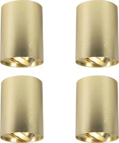 Set de 4 spoturi auriu/alama reglabile - Rondoo up