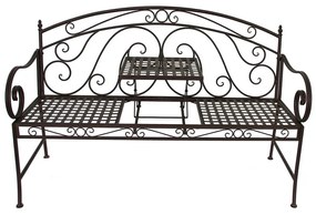 Bancă de grădină neagră din metal Saket - Garden Pleasure