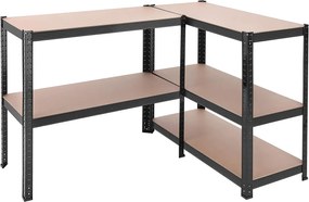Raft Songmics, 5 rafturi, 180 x 90 x 40 cm, Negru, GLR040B01