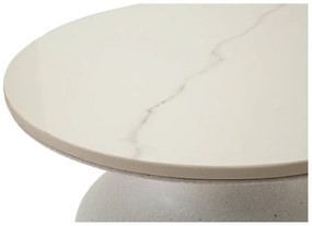 Măsuță auxiliară rotundă cu blat ceramic ø 40 cm Fush – Mauro Ferretti