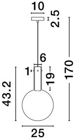 Pendul LED stil modern NOSTOS roz