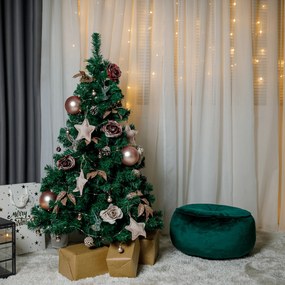 Brad de Crăciun cu suport metalic, 120 cm, CHRISTMAS TIP 10