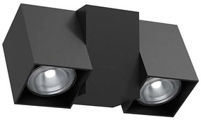 Brosline 2294 - Aplica spot de perete CUBE, 2x GU10, 10W, 230V, negru