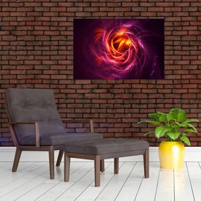 Tabloul cu abstracțiune modernă care luminează (90x60 cm)