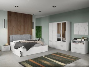 Set mobila dormitor complet Alb Adapto C07