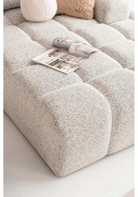 Colțar modular bej extensibil/cu spațiu de depozitare (cu colț pe partea dreaptă) Lulu – Miuform