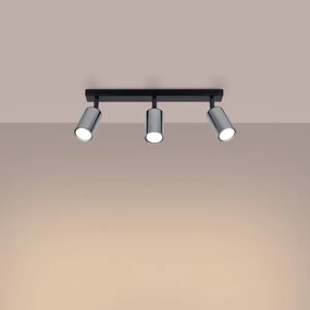 Spot Sollux SL.1368 WINX 3xGU10/10W/230V negru/crom