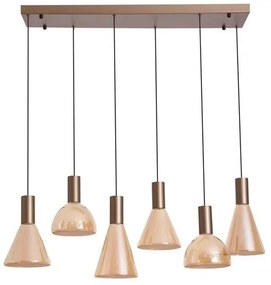 Lustra cu 6 pendule LED Cannes