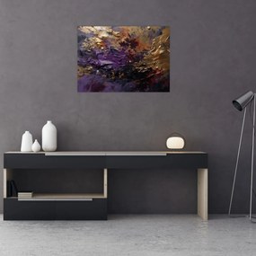 Tablou pe sticlă - Abstracție texturată (70x50 cm)