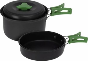 Set de oale din aluminiu Redcliffs din 2 piese cumâner din plastic, verde