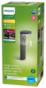 Philips - Lampă solară LED TYLA cu senzor, 1,2W, 4V, 3000K, IP44