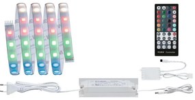 Paulmann 70627 - Bandă LED RGB MAXLED, 18 W, reglabilă, 1,5 m, 230 V, cu telecomandă